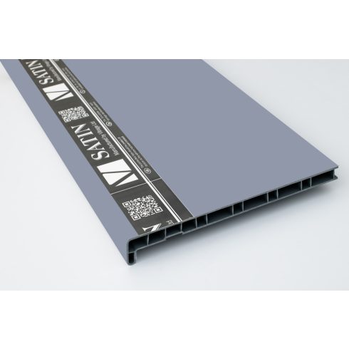 150mm széles SATIN fóliás műanyag uni párkány - Nordic Blue