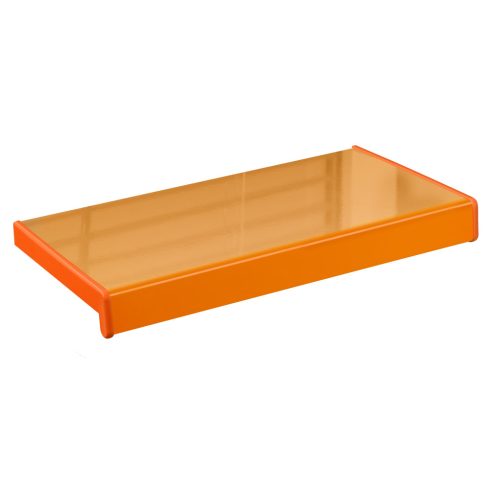 350 mm széles Crystallit könyöklő Narancs Fényes