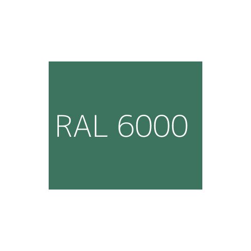 090mm széles Zöld hajlított alumínium párkány RAL 6000