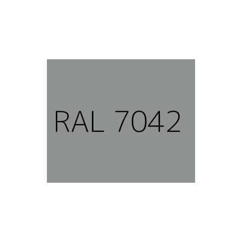 195mm széles Cinkszürke hajlított alumínium párkány RAL 7042