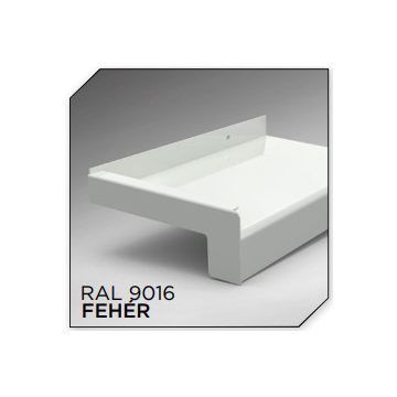 050mm széles fehér extrudált alumínium párkány