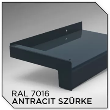 400mm széles Antrazit extrudált alumínium párkány
