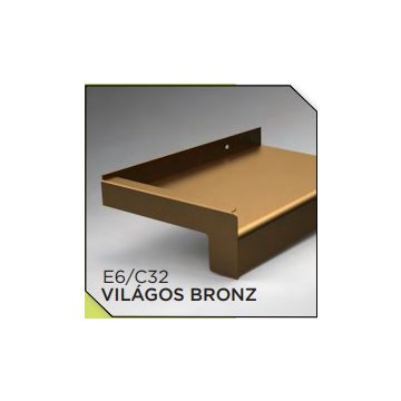   300 mm Extrudált alumínium párkány EV 1 Eloxált felülettel