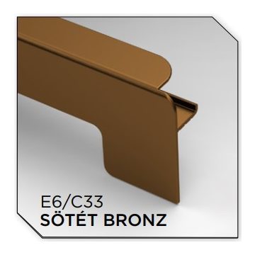 Alu végzáró Eloxált Választható színben