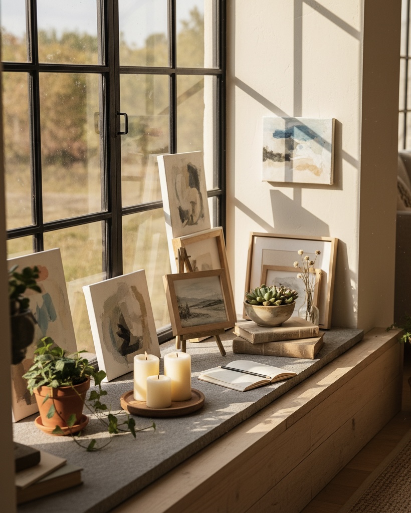 Művészet az ablakban – amikor a párkány a kiállítótér része lesz