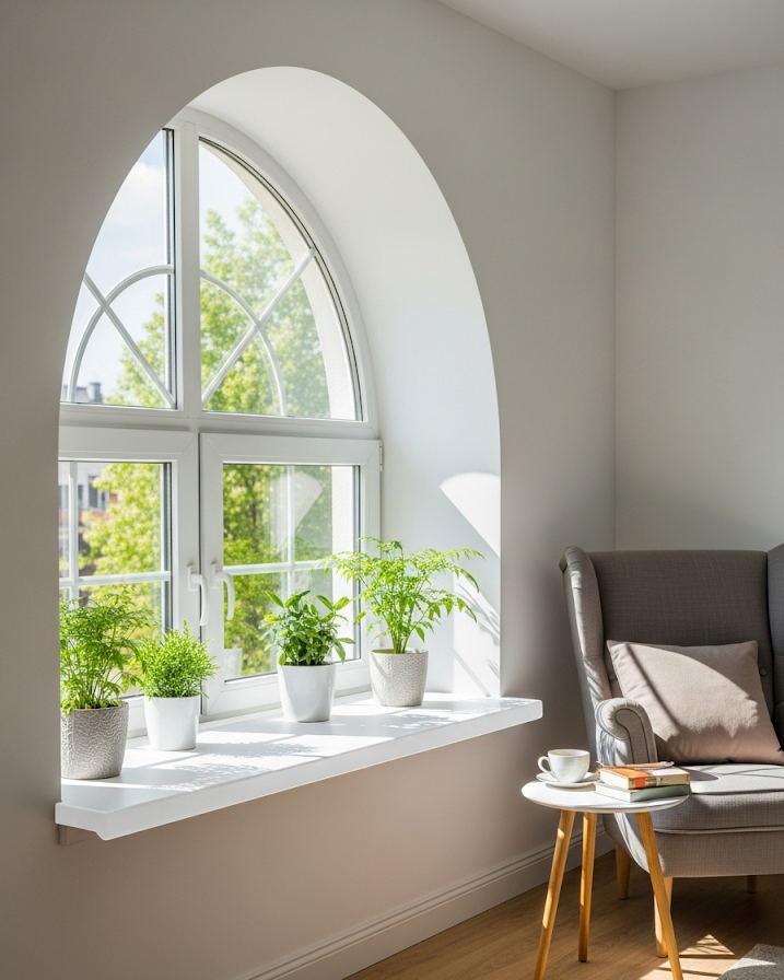 Hogyan válassz párkányt, ha különleges formájú ablakod van? 