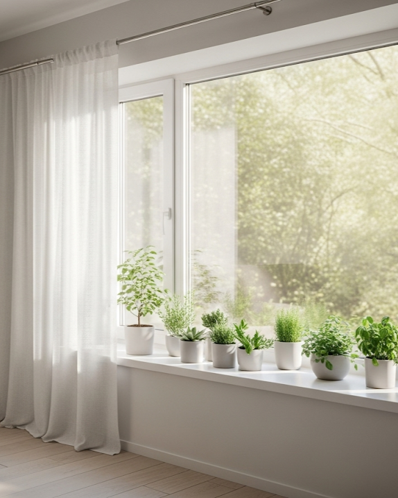 Így illeszd a párkányt a függönyhöz és karnishoz 