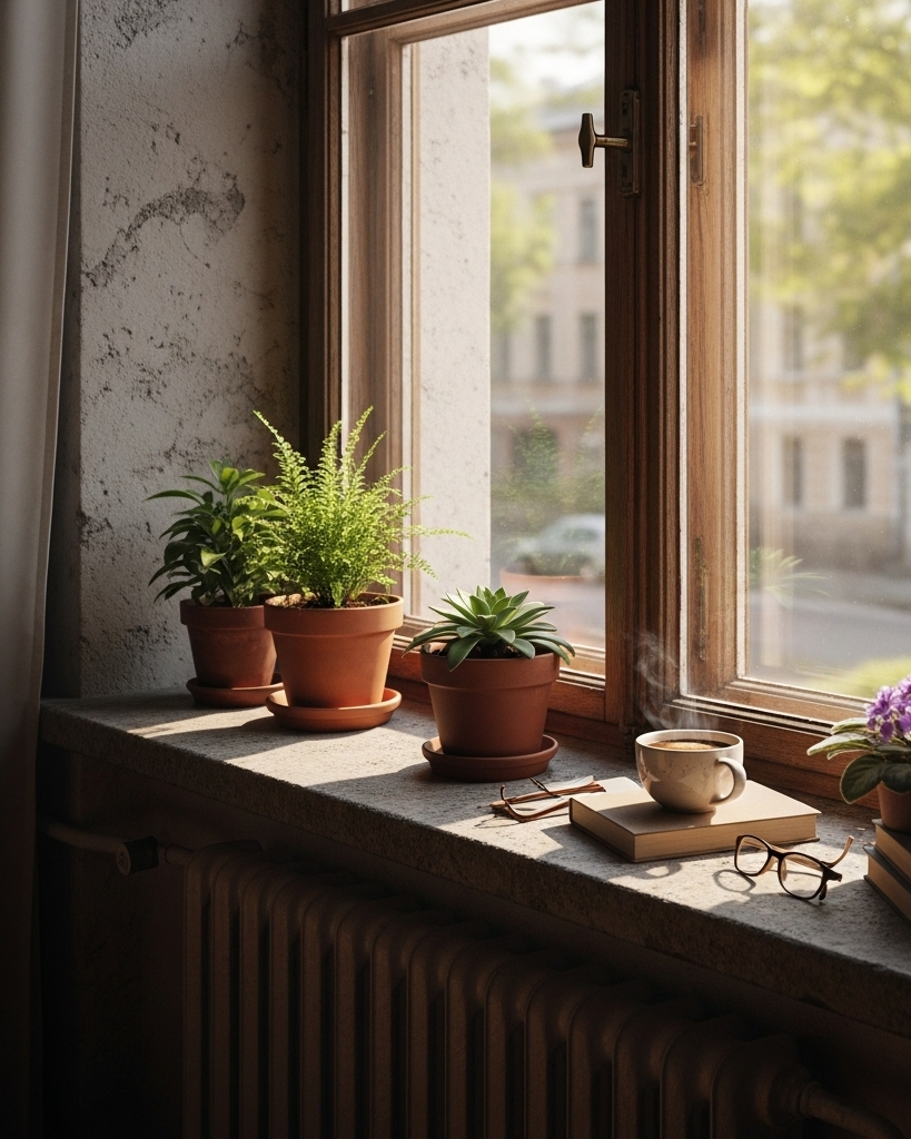 A párkány szimbolikája: biztonság, határ és kilátás egyszerre 