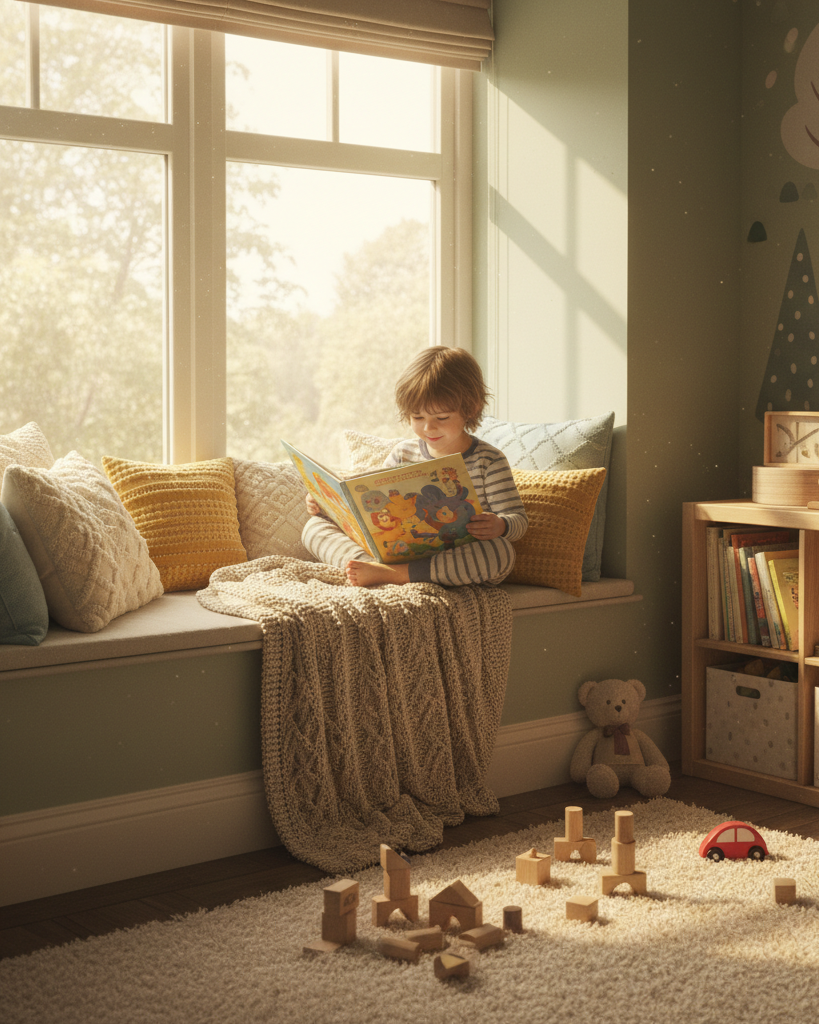 Gyerekek kedvenc helye: játék és mese az ablak alatt