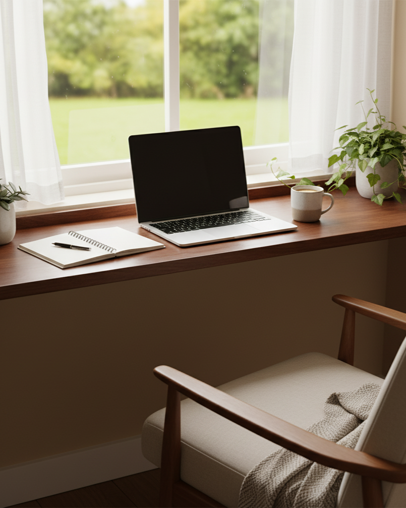 A párkány, mint otthoni munkaállomás kiegészítője – ergonómia a fényben 