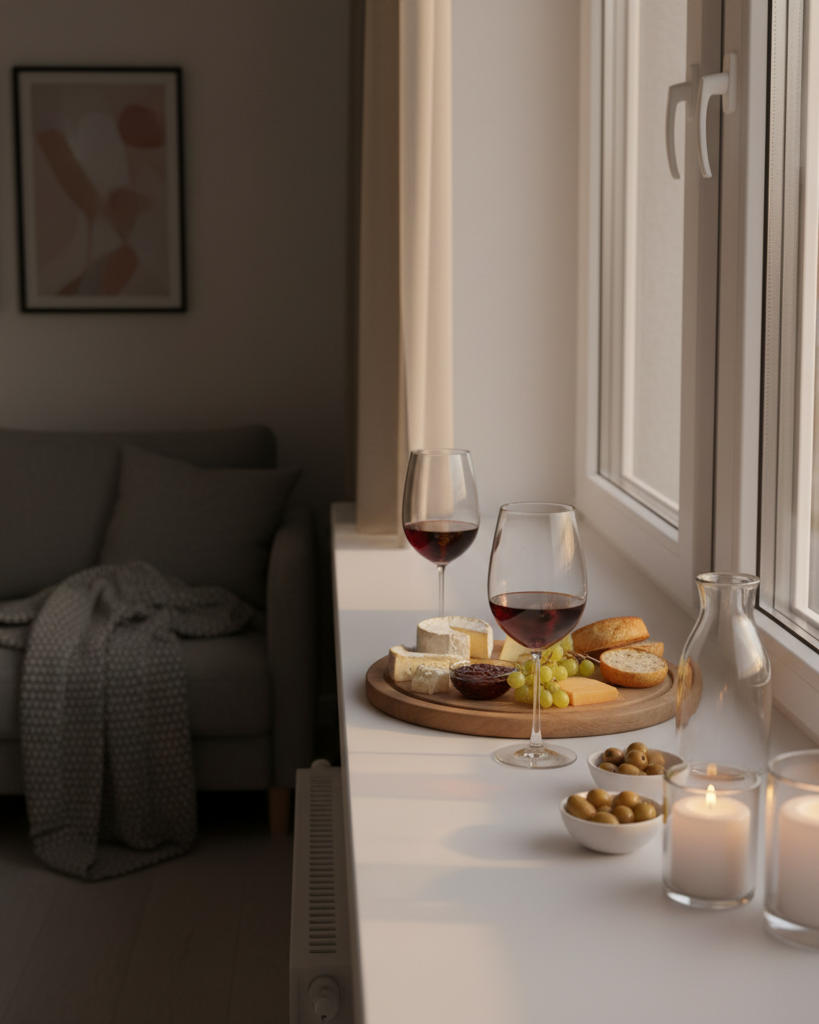 A párkány szerepe az otthoni vendéglátásban – aperitif vagy desszertasztal 