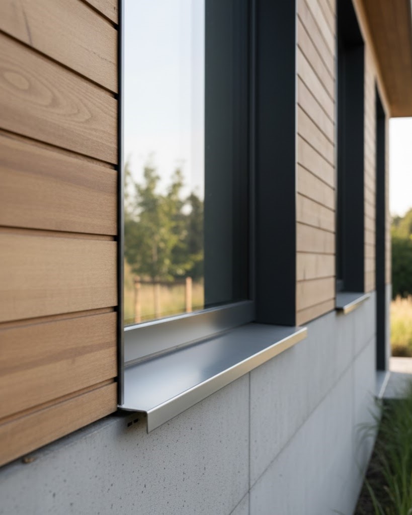 Alumínium párkányok és a kortárs építészet: minimalizmus a részletekben 